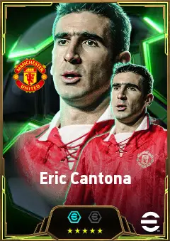Eric Cantona eFootball 2026 player card, 86 OVR CF