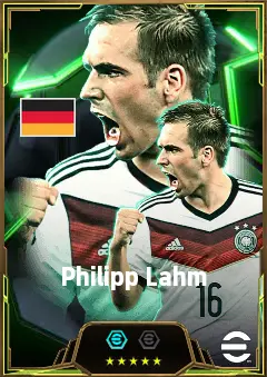 Philipp Lahm eFootball 2026 player card, 86 OVR RB