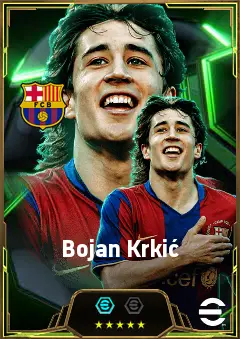 Bojan Krkić eFootball 2026 player card, 84 OVR RWF