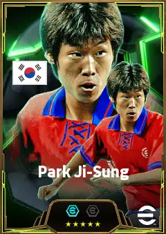Park Ji-Sung eFootball 2026 player card, 81 OVR AMF