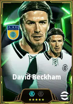 David Beckham eFootball 2026 player card, 83 OVR CMF