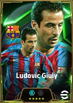 Ludovic Giuly eFootball 2026 player card, 84 OVR RWF