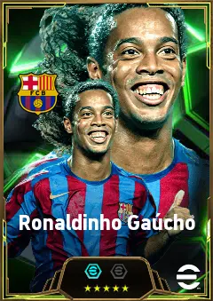 Ronaldinho Gaúcho eFootball 2026 player card, 86 OVR LWF