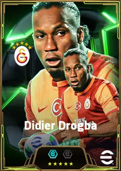 Didier Drogba eFootball 2026 player card, 83 OVR CF
