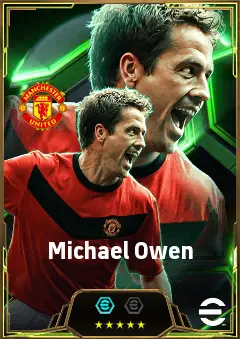 Michael Owen eFootball 2026 player card, 84 OVR CF
