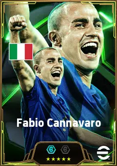 Fabio Cannavaro eFootball 2026 player card, 87 OVR CB