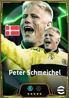 Peter Schmeichel eFootball 2026 player card, 86 OVR GK