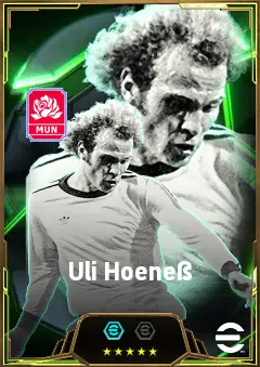 Uli Hoeneß eFootball 2026 player card, 85 OVR AMF