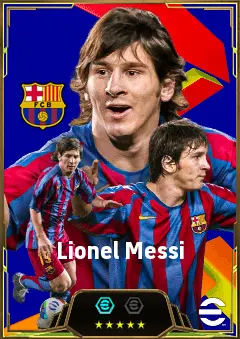 Lionel Messi eFootball 2026 player card, 86 OVR RWF