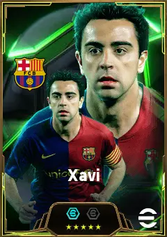 Xavi eFootball 2026 player card, 86 OVR DMF
