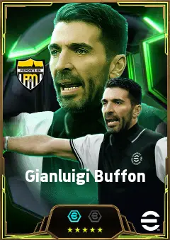 Gianluigi Buffon eFootball 2026 player card, 86 OVR GK