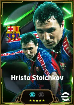 Hristo Stoichkov eFootball 2026 player card, 85 OVR CF