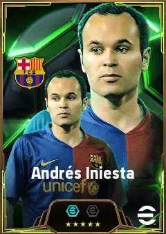 Andrés Iniesta eFootball 2026 player card, 86 OVR CMF
