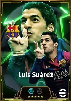 Luis Suárez eFootball 2026 player card, 86 OVR CF