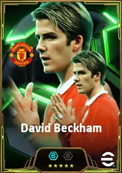 David Beckham eFootball 2026 player card, 85 OVR RMF