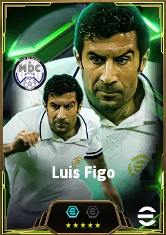 Luís Figo eFootball 2026 player card, 86 OVR RMF