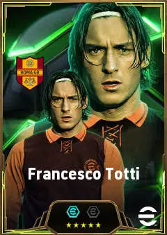 Francesco Totti eFootball 2026 player card, 86 OVR AMF