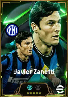 Javier Zanetti eFootball 2026 player card, 85 OVR LB