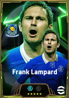 Frank Lampard eFootball 2026 player card, 85 OVR CMF