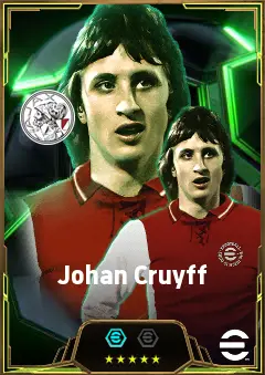 Johan Cruyff eFootball 2026 player card, 87 OVR CF