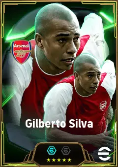Gilberto Silva eFootball 2026 player card, 84 OVR DMF