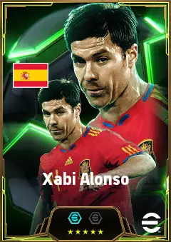 Xabi Alonso eFootball 2026 player card, 85 OVR CMF