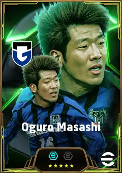 Oguro Masashi eFootball 2026 player card, 82 OVR CF