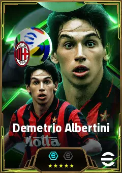 Demetrio Albertini eFootball 2026 player card, 85 OVR DMF
