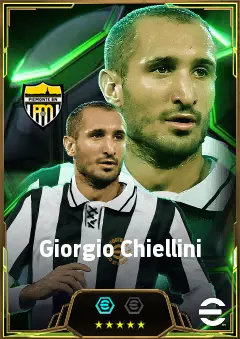 Giorgio Chiellini eFootball 2026 player card, 86 OVR CB