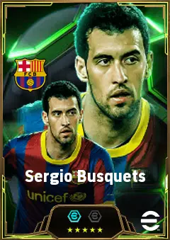 Sergio Busquets eFootball 2026 player card, 86 OVR DMF