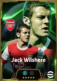 Jack Wilshere eFootball 2026 player card, 84 OVR CMF