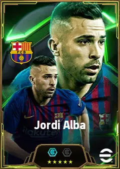 Jordi Alba eFootball 2026 player card, 85 OVR LB