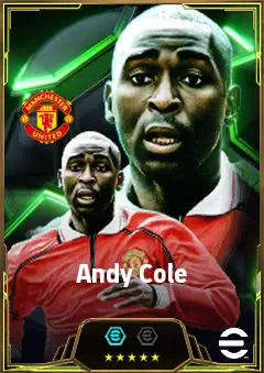 Andy Cole eFootball 2026 player card, 85 OVR CF