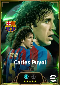 Carles Puyol eFootball 2026 player card, 86 OVR CB