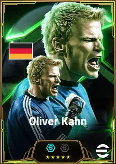 Oliver Kahn eFootball 2026 player card, 86 OVR GK
