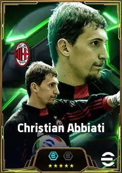 Christian Abbiati eFootball 2026 player card, 83 OVR GK
