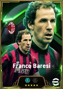 Franco Baresi eFootball 2026 player card, 86 OVR CB