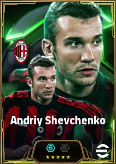 Andriy Shevchenko eFootball 2026 player card, 86 OVR CF