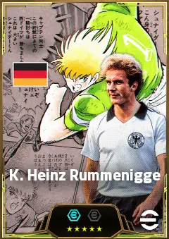 K. Heinz Rummenigge eFootball 2026 player card, 86 OVR CF