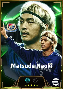 Matsuda Naoki eFootball 2026 player card, 82 OVR CB