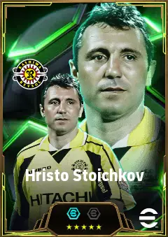 Hristo Stoichkov eFootball 2026 player card, 82 OVR CF