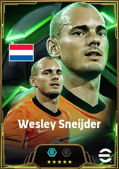 Wesley Sneijder eFootball 2026 player card, 85 OVR AMF