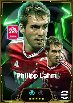 Philipp Lahm eFootball 2026 player card, 86 OVR DMF