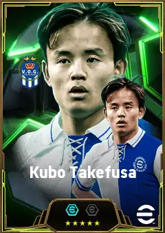 Kubo Takefusa eFootball 2026 player card, 85 OVR RMF