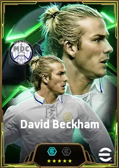 David Beckham eFootball 2026 player card, 85 OVR CMF