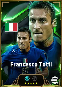 Francesco Totti eFootball 2026 player card, 86 OVR CF