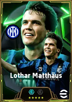 Lothar Matthäus eFootball 2026 player card, 86 OVR AMF