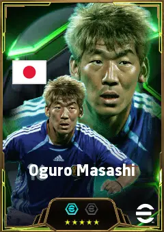 Oguro Masashi eFootball 2026 player card, 82 OVR CF