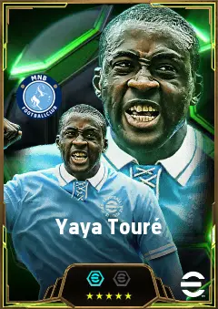 Yaya Touré eFootball 2026 player card, 85 OVR DMF