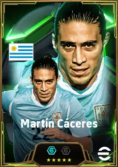 Martín Cáceres eFootball 2026 player card, 84 OVR LB